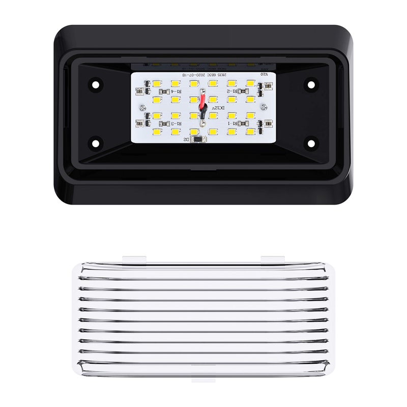 Leisure LED 2 Pack RV Exterior Porch Utility Light 12v 280 Lumen Lighting Fixture. Replacement Lighting for RVs, Trailers, Campers, 5th Wheels Black Base, Clear and Amber Lens (Black, 2-Pack) - Image 3